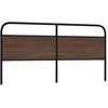 Image de vidaXL TÃªte de lit chÃªne marron 190 cm acier et bois d'ingÃ©nierie