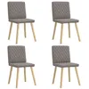 Image de vidaXL Chaises à manger lot de 4 taupe tissu3315227