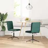 Image de vidaXL Chaises à manger lot de 2 Vert foncé Velours3315369