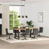 Image de vidaXL Chaises à manger lot de 6 noir similicuir3315708