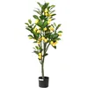 Image de vidaXL Citronnier artificiel 136 feuilles 120 cm vert