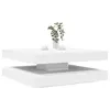 Image de vidaXL Table basse rotative à 360 degrés blanc 90x90x34,5 cm3321351