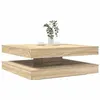 Image de vidaXL Table basse rotative à 360 degrés chêne sonoma 90x90x34,5 cm3321353