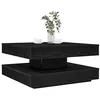 Image de vidaXL Table basse rotative à 360 degrés noir 70x70x34,5 cm858480