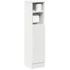Image de vidaXL Meuble de salle de bain avec porte-rouleau blanc 20,5x22x90 cm