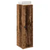 Image de vidaXL Meuble de salle de bain avec porte-rouleau vieux bois