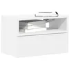 Image de vidaXL Table de chevet murale blanc 45x26x28,5 cm858596