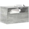 Image de vidaXL Vidaxl Tables De Chevet Murales 2 Pcs Gris Béton 45x26x28,5 Cm