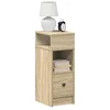 Image de Vidaxl Tables De Chevet 2 Pcs Avec Tiroir ChÃªne Sonoma 25x31x66 Cm