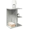 Image de vidaXL Tables de chevet 2 pcs gris béton 46,5x29x61 cm bois ingénierie858657