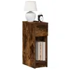 Image de vidaXL Tables de chevet avec tiroir 2 pcs chêne fumé 20x36x60 cm858704