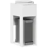 Image de vidaXL Support de tour d'ordinateur avec tiroir blanc 30x44x74 cm858731
