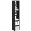 Image de vidaXL Bibliothèques 2 pcs empilable chêne noir bois d'ingénierie858806
