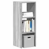 Image de vidaXL Bibliothèque empilable sonoma gris 30x30x80 cm bois ingénierie858813
