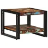 Image de vidaXL Table basse multicolore 50x50x38 cm bois de rÃ©cupÃ©ration massif