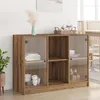 Image de vidaXL Buffet chêne artisanal 102x37x75,5 cm bois d'ingénierie3318725