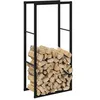 Image de vidaXL Portant de bois de chauffage noir 55x30x116 cm acier4018465