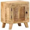 Image de vidaXL Table de chevet 40x32x46 cm bois de manguier massif brut4104507