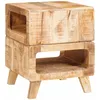 Image de vidaXL Vidaxl Tables D'appoint Marron 40 X 40 X 49 Cm Bois De Manguier Massif