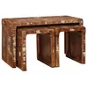 Image de vidaXL Tables d'appoint Multicolore bois de rÃ©cupÃ©ration massif