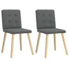 Image de vidaXL Chaises à manger lot de 2 gris foncé tissu4101069