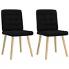 Image de vidaXL Chaises à manger lot de 2 noir tissu4101093