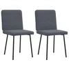 Image de vidaXL Chaises à manger lot de 2 Gris foncé Velours4101134