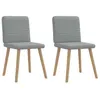 Image de vidaXL Chaises à manger lot de 2 gris clair tissu4101144