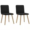 Image de vidaXL Chaises à manger lot de 2 noir tissu4101146