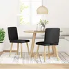 Image de vidaXL Chaises à manger lot de 2 noir tissu4101176