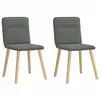 Image de vidaXL Chaises à manger lot de 2 gris foncé tissu4101221