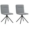 Image de vidaXL Chaises à manger lot de 2 gris clair tissu4101232