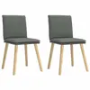 Image de vidaXL Chaises à manger lot de 2 gris foncé tissu4101256