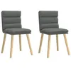 Image de vidaXL Chaises à manger lot de 2 gris foncé tissu4101294