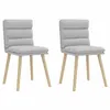 Image de vidaXL Chaises à manger lot de 2 gris nuage tissu4101302