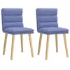 Image de vidaXL Chaises à manger lot de 2 bleu jean tissu4101303