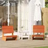 Image de vidaXL Chaises de jardin lot de 2 cire marron 60x64x70,5 cm859314
