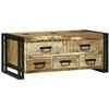 Image de Vidaxl Table Basse 90x50x38 Cm En Bois Massif De Mangue Brut
