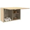 Image de vidaXL Armoire murale de bain chÃªne sonoma 60x25x40 cm bois ingÃ©nierie