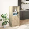 Image de Vidaxl Armoire De Cuisine ChÃªne Sonoma 57x41,5x131,5cm Bois IngÃ©nierie