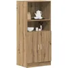 Image de vidaXL Vidaxl Armoire De Cuisine Chêne Artisanal 57x41,5x131,5 Cm