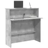 Image de vidaXL Bureau de réception gris béton 100x50x103,5cm bois d'ingénierie859027