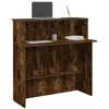 Image de vidaXL Bureau de réception chêne fumé 100x50x103,5cm bois d'ingénierie859028