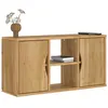 Image de vidaXL Meuble TV ODDA 79x24x40 cm bois massif pin4103603