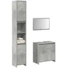 Image de vidaXL Vidaxl Ensemble De Meubles De Salle De Bain 3 Pcs Gris Béton