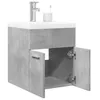 Image de vidaXL Ensemble de meubles de salle de bain 2 pcs gris béton3324857