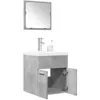 Image de vidaXL Ensemble de meubles de salle de bain 3 pcs gris béton3324861