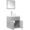 Image de Vidaxl Ensemble De Meubles De Salle De Bain 3 Pcs Gris BÃ©ton