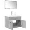 Image de vidaXL Ensemble de meubles de salle de bain 3 pcs gris bÃ©ton