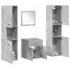 Image de vidaXL Ensemble de meubles de salle de bain 4 pcs gris béton3324873